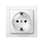 Base enchufe bipolar schuko superficie SIMON 73 Loft blanco