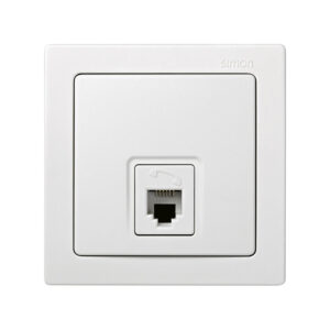 Toma télefono RJ12 superficie SIMON 73 Loft blanco