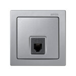 Toma télefono RJ12 superficie SIMON 73 Loft aluminio