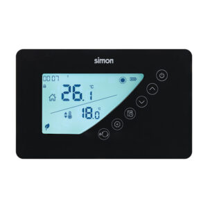 Termostato digital SIMON Programable negro