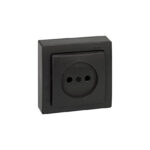 Base enchufe bipolar superficie SIMON 73 Loft negro