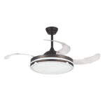 Ventilador techo plegable HABITEX 42BK luz Negro