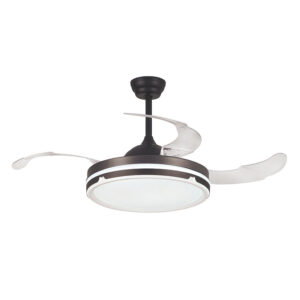 Ventilador techo plegable HABITEX 42BK luz Negro