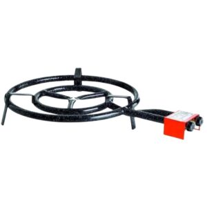 Paellero a Gas Garcima Homologado Modelo 500 Butano/Propano 2 Aros (30 y 50 cm) para Uso Exterior