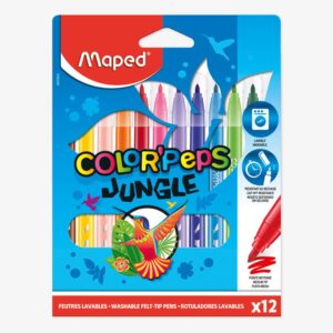 Maped Color'Peps Eco Jungle Estuche de 12 Rotuladores