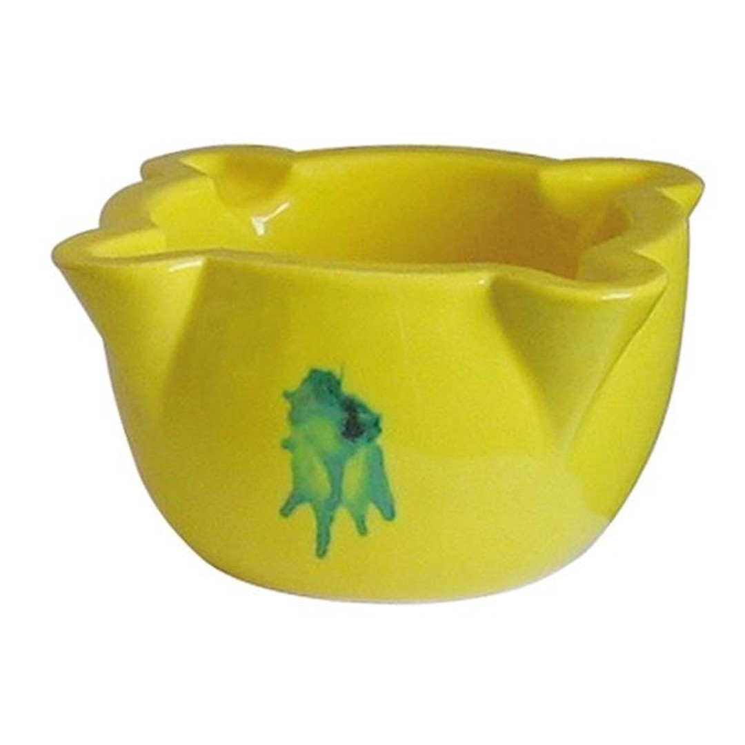 Mortero Barro Amarillo Esmaltado 16x8 cm (s/mano)