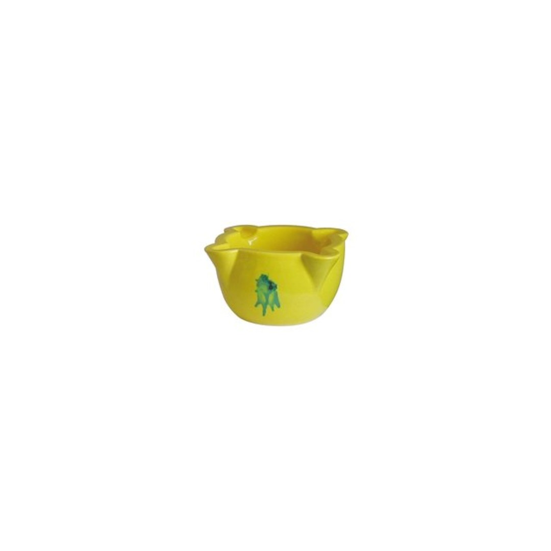 Mortero Barro Amarillo Esmaltado 16x8 cm (s/mano)