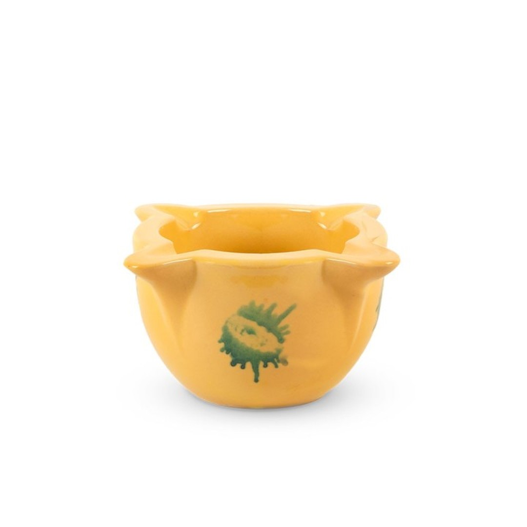 Mortero Barro Amarillo Esmaltado 16x8 cm (s/mano)