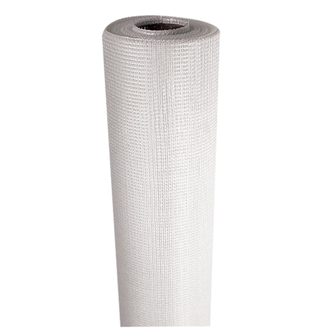 Malla de Fibra de Vidrio Especial para Revocos de Yeso, Blanca, 5x5 mm, 70 g/m², Rollo 50 m x 1 m