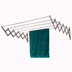 Tendedero de pared extensible Cuncial Acordeón AC Aluminio Anodizado 100cm
