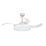 Ventilador techo plegable HABITEX 42NW luz Blanco