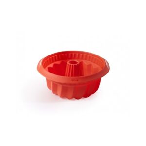 Molde Silicona Savarin Hondo 22cm Rojo Lekue
