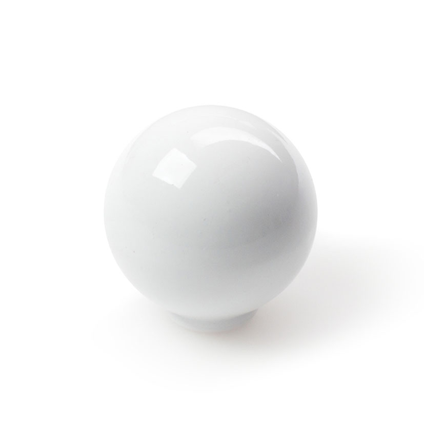 Pomo Esfera ABS Blanco 28 mm Rei 7-308