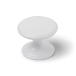 Pomo Circular Metálico Blanco 33 mm Rei