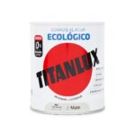Titanlux Esmalte Ecológico al Agua Multi-superficies Mate Gris Suave 750 ml (Color 507)