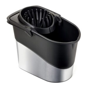 TATAY Cubo C/ Escurridor Spider Deco Steel Gris 10 L