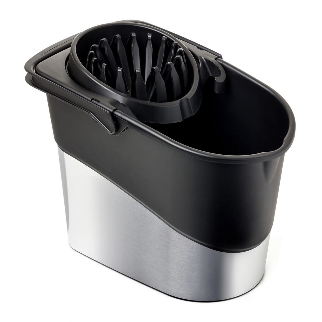 TATAY Cubo C/ Escurridor Spider Deco Steel Gris 10 L
