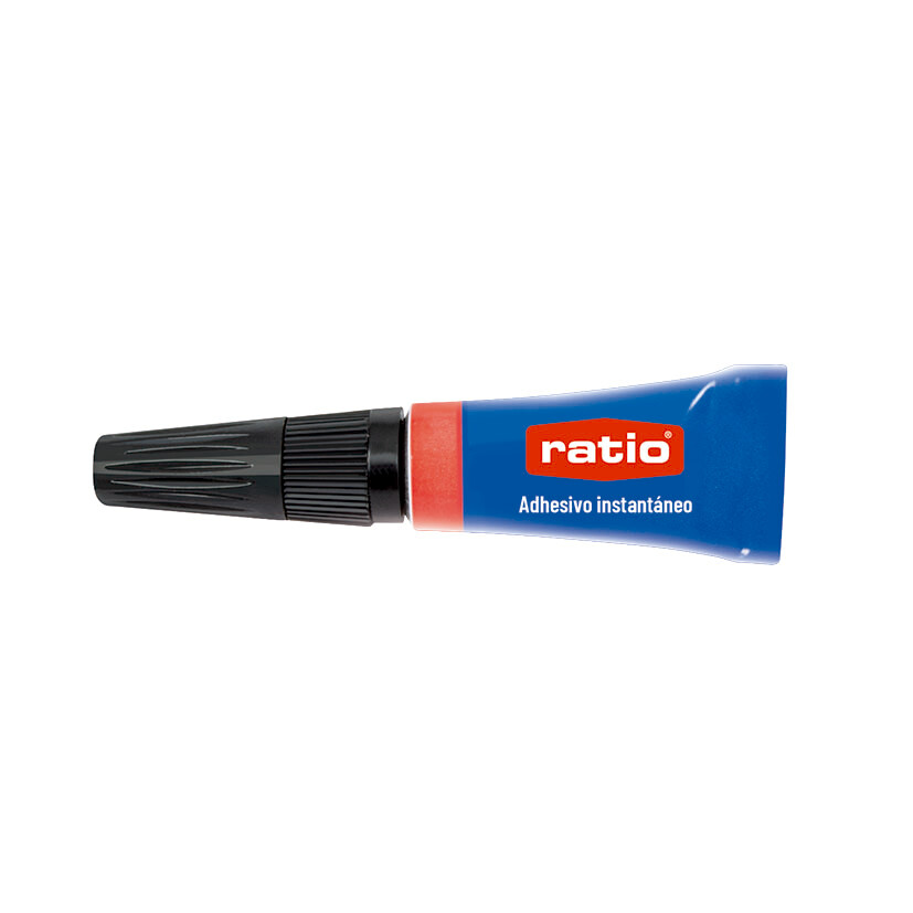 Adhesivo instantáneo RATIO cianocrilato en tubo, frasco y pack - Imagen 3