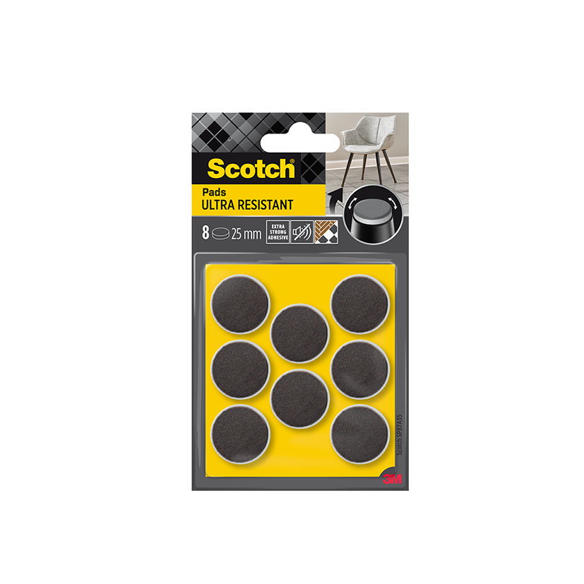 Fieltros adhesivos Scotch Ultra Resistant redondos 3M - Imagen 2