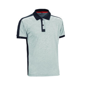 POLO M.CORTA ELITE PRO GRIS/NEG T.M