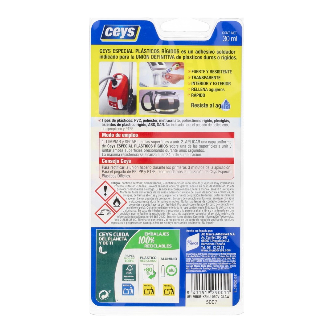 Adhesivo Ceys Especial Plásticos Rígidos 30 ml