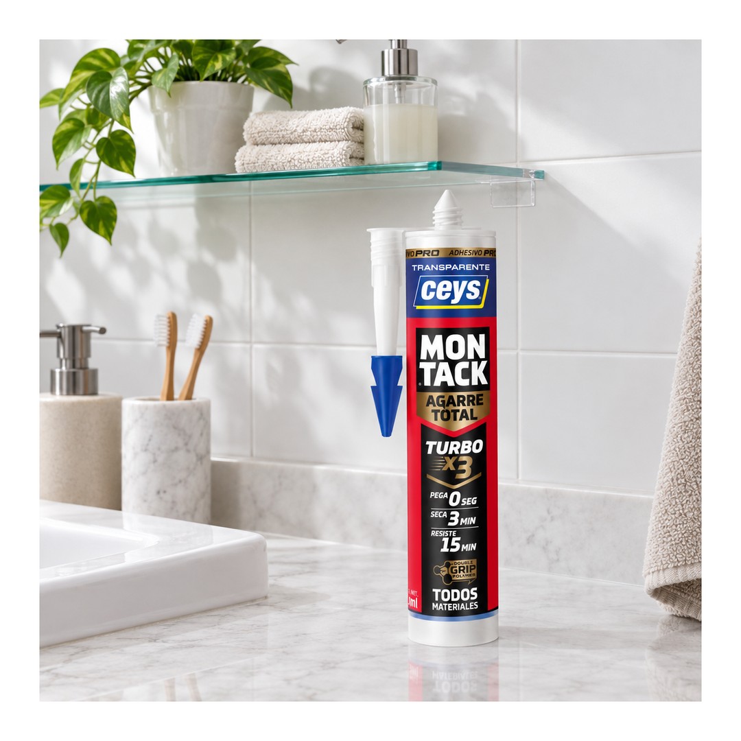Adhesivo de montaje Ceys Montack Turbo transparente 290 ml