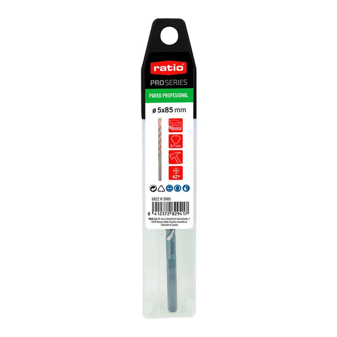Broca para pared profesional RATIO ProSeries 6822