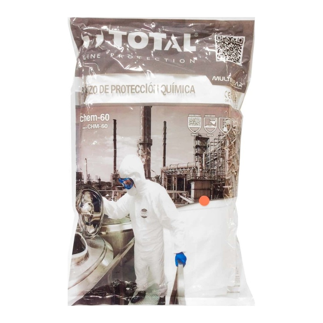 Buzo protección química 3L CHEM 60 talla XL envase