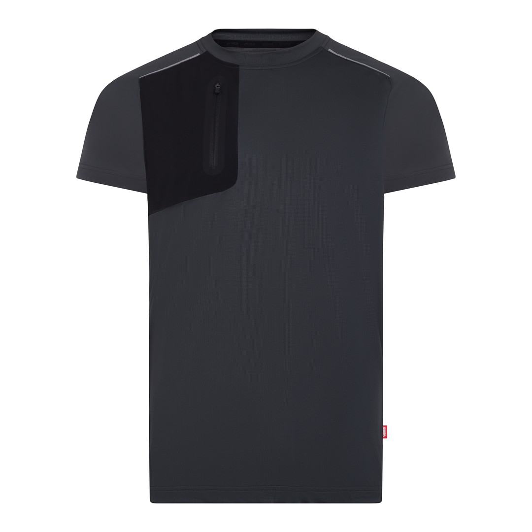 Camiseta técnica Velilla V.Dynamix GRS gris mineral y negro