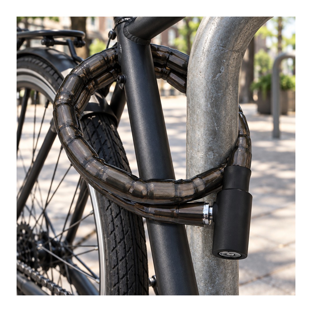 Candado de Cable Blindado EHL CBMB en bicicleta
