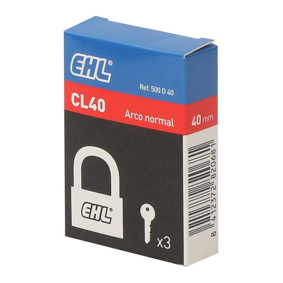 Candado de latón EHL serie CL arco normal en caja