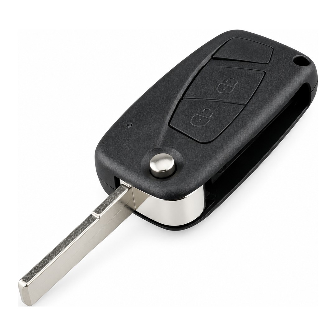 Carcasa llave plegable 2 botones Fiat espadín SIP22 vista superior