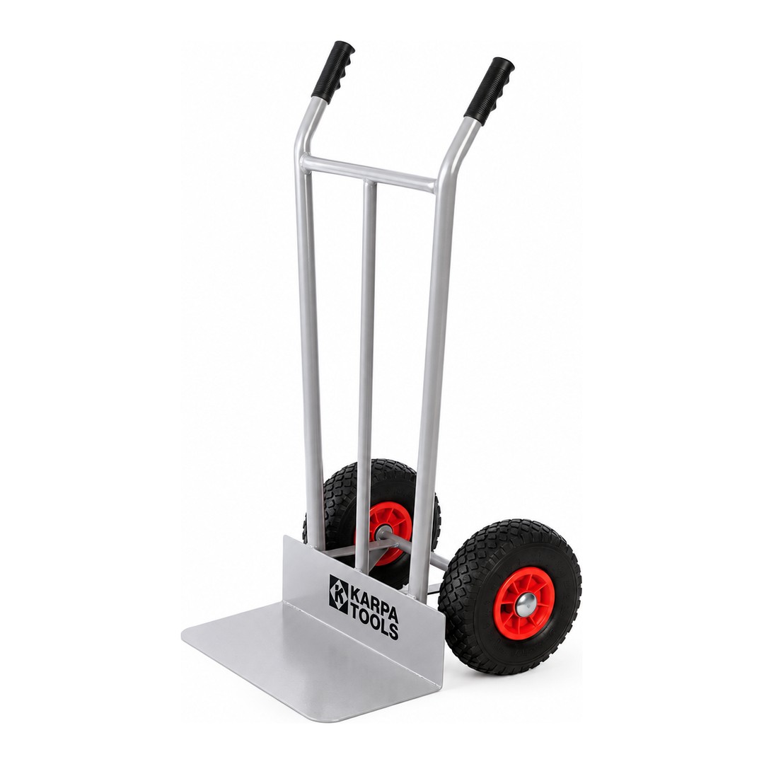 Carretilla de almacén ligera Karpa Tools 300 kg rueda neumática