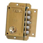 Cerradura de sobreponer FAC S-90 pintada mano derecha