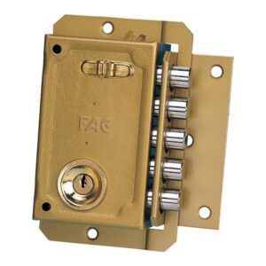 Cerradura de sobreponer FAC S-90 pintada mano derecha