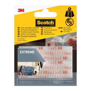 Cierres reposicionables Scotch Extreme transparentes 25 x 76 mm