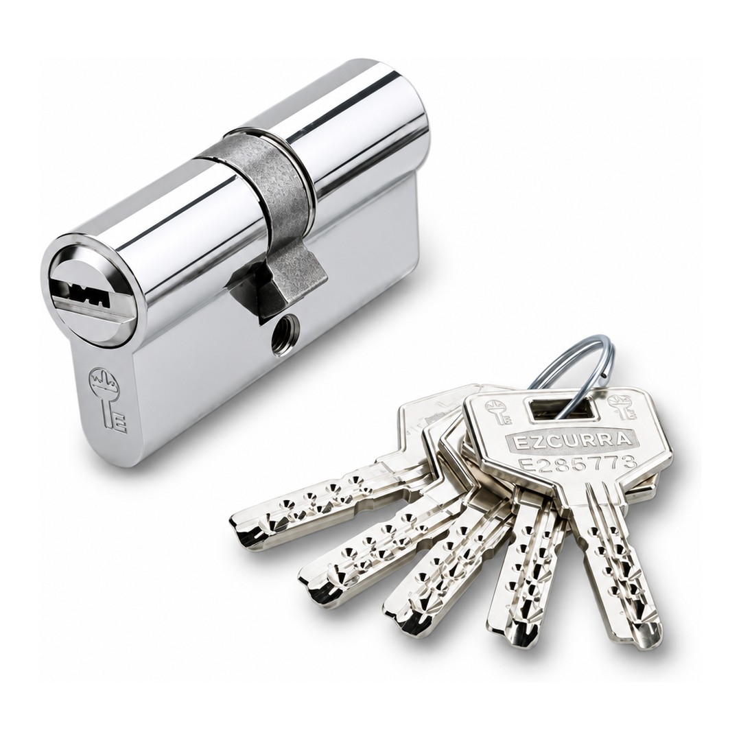 Cilindro de seguridad Ezcurra DS-15 cromo brillo