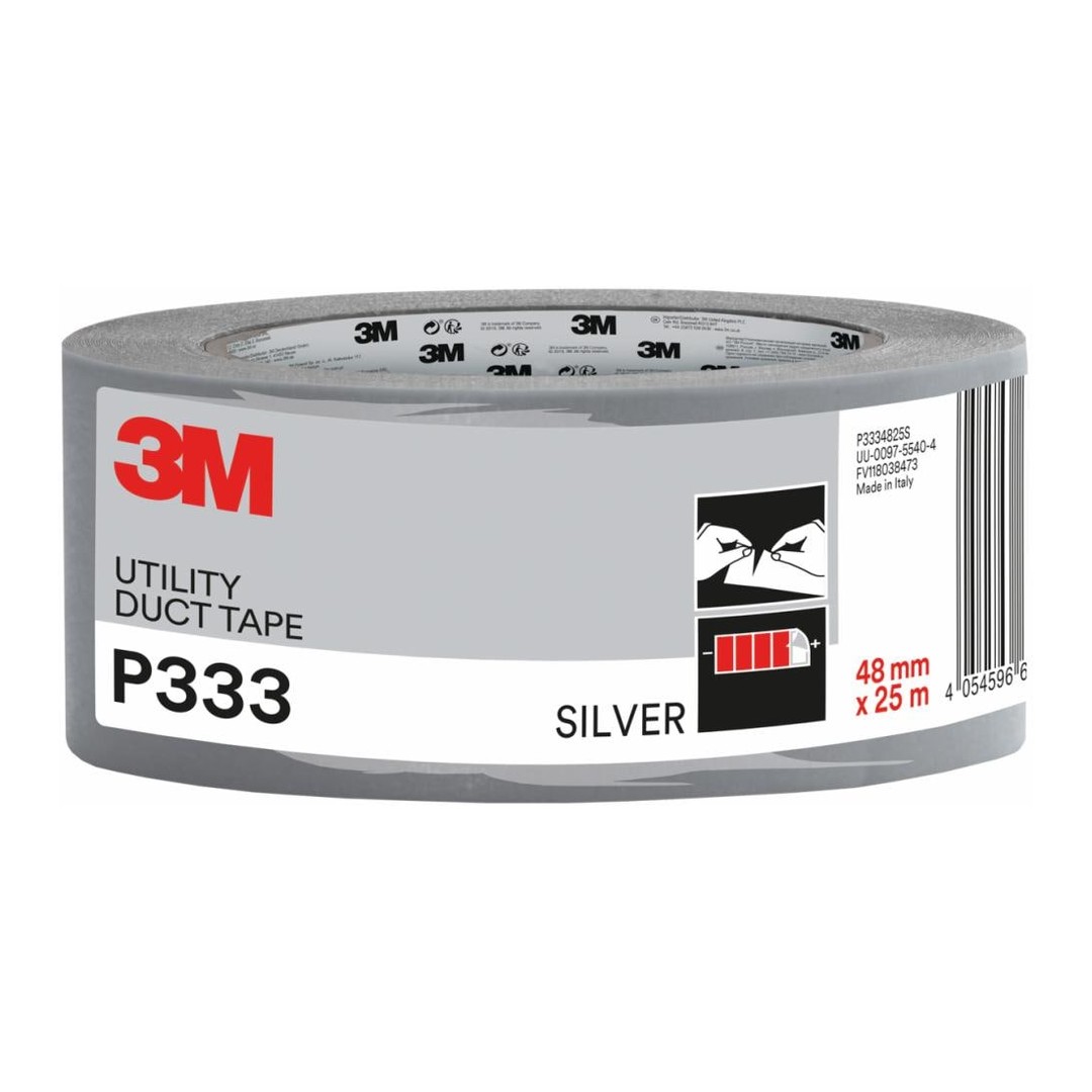 Cinta americana 3M P333 plata 48 mm x 25 m