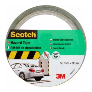 Cinta de señalización Scotch 4705 negra y amarilla 50 mm x 33 m
