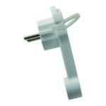 Clavija de enchufe plana DUOLEC 16 A salida lateral blanca