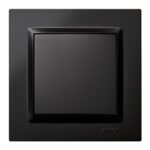 Conmutador Simon 10 negro empotrable