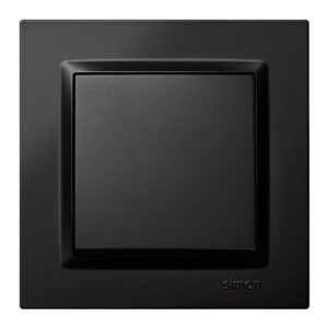 Conmutador Simon 10 negro empotrable