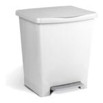 Cubo de basura con pedal Tatay Millenium 23 L blanco