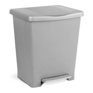 Cubo de basura con pedal Tatay Millenium 23 L gris