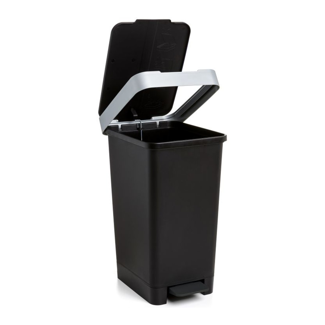 Cubo de basura con pedal Tatay Smart 25 L negro