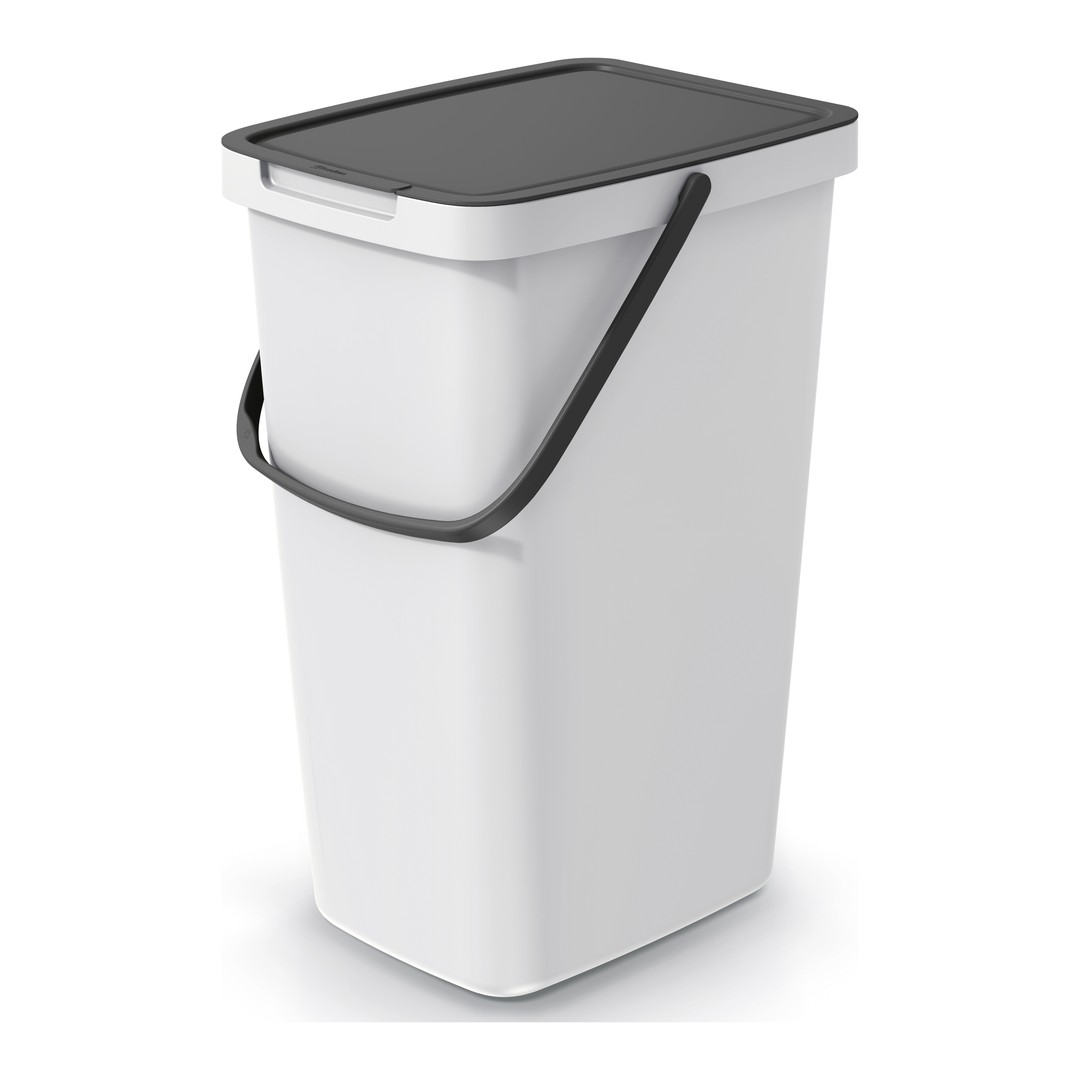 Cubo de reciclaje Duett 20 litros blanco