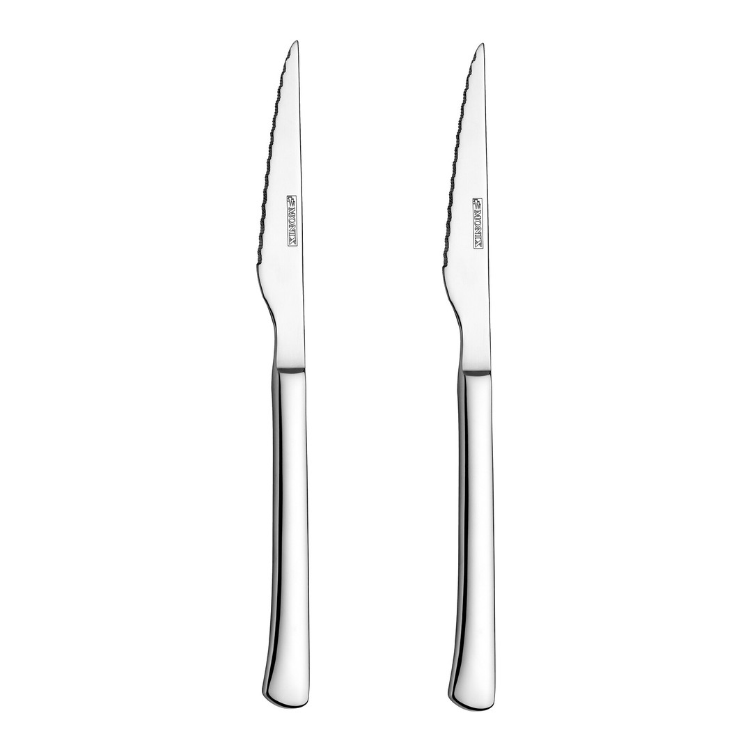 Cuchillo chuletero Monix Hotel acero inoxidable 2 unidades