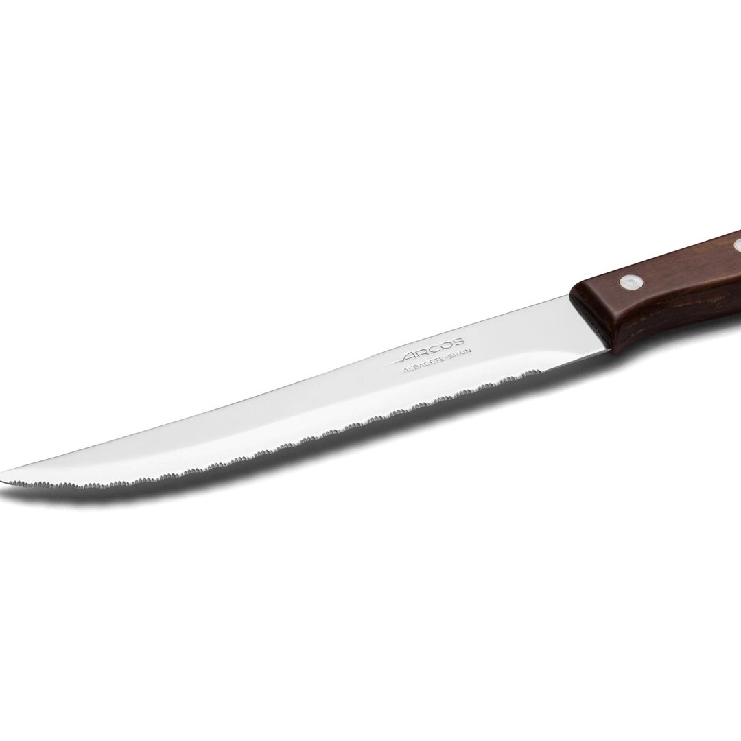 Cuchillo de cocina micro-serrado Arcos Latina 130 mm detalle hoja