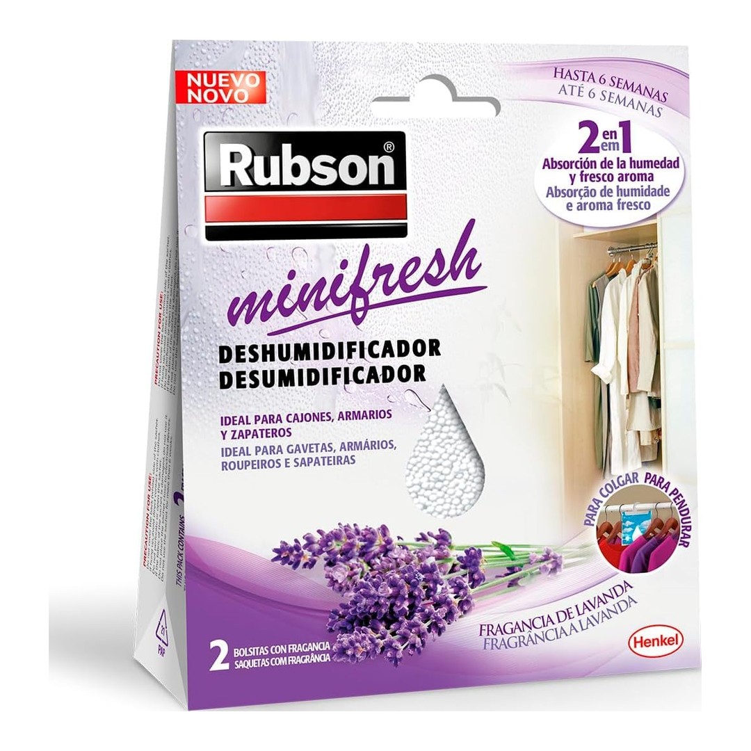 Deshumidificador armarios Rubson Minifresh lavanda 2 x 50 g
