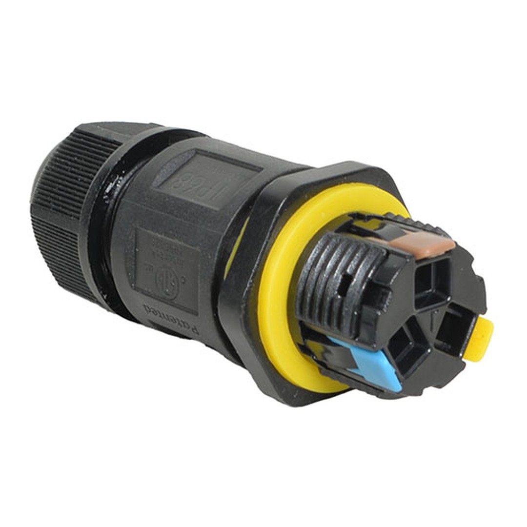 Detalle de contactos del conector rápido estanco IP68 DUOLEC